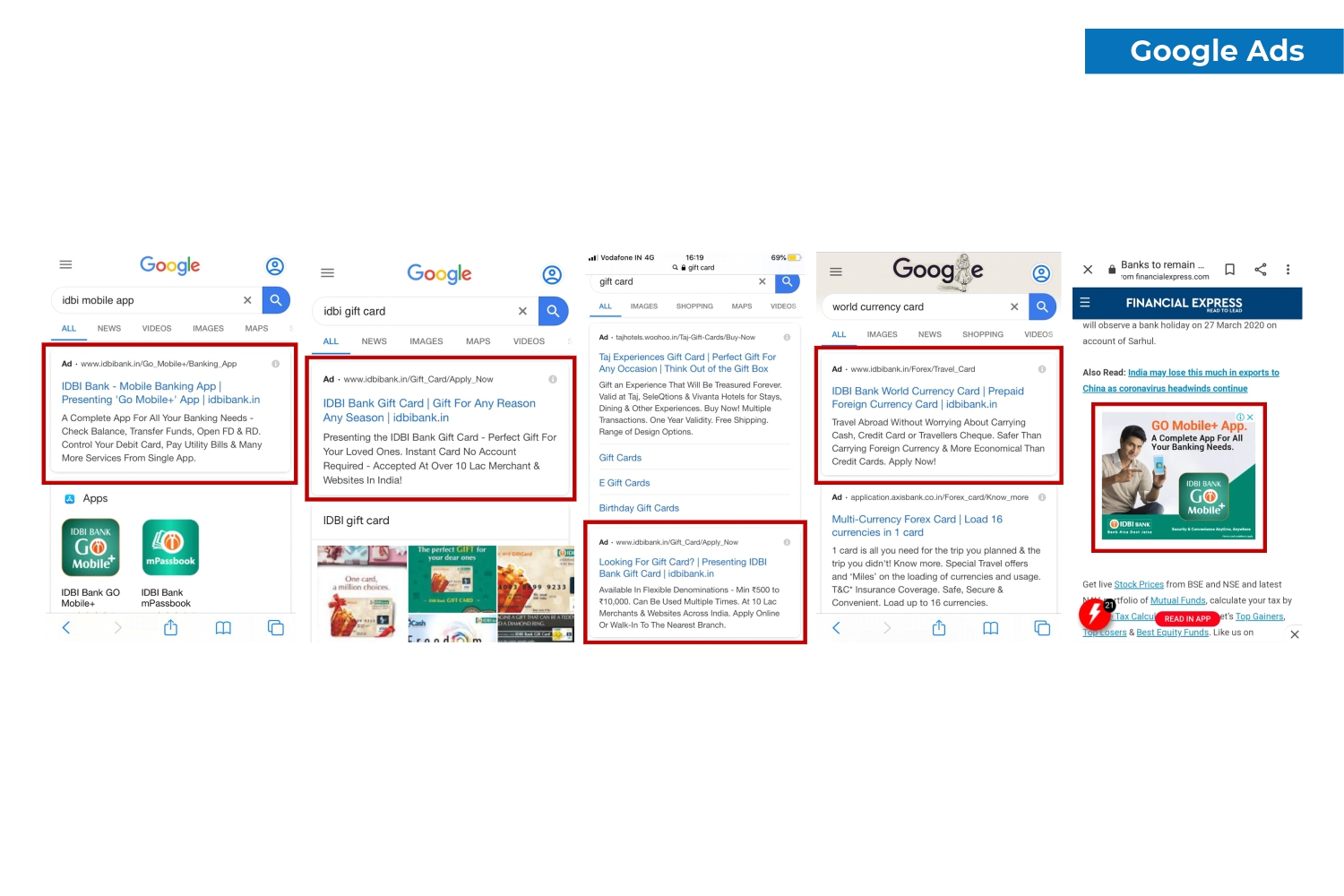 Image gallery marquee