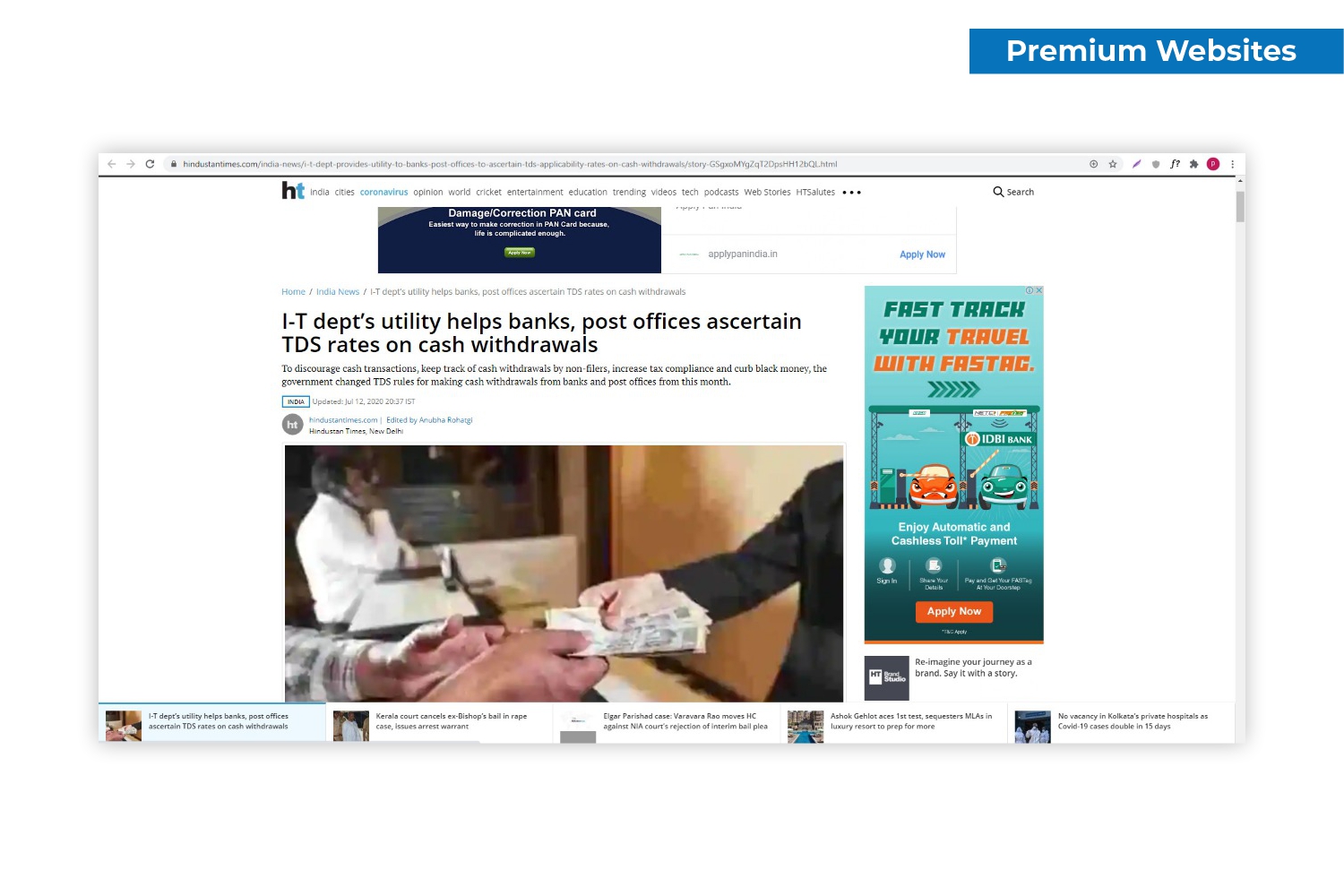 Image gallery marquee